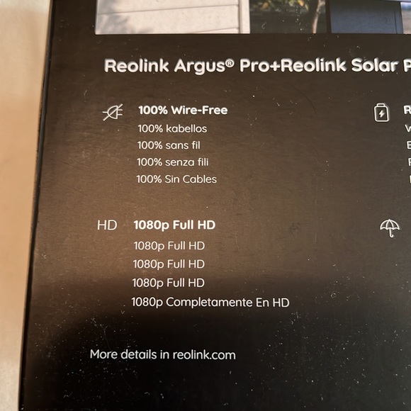 Reolink Argus Pro+Reolink Solar Panel - Picture 6 of 10
